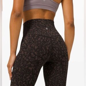 Lululemon Align Leggings 25” Wild Thing Camo Brown